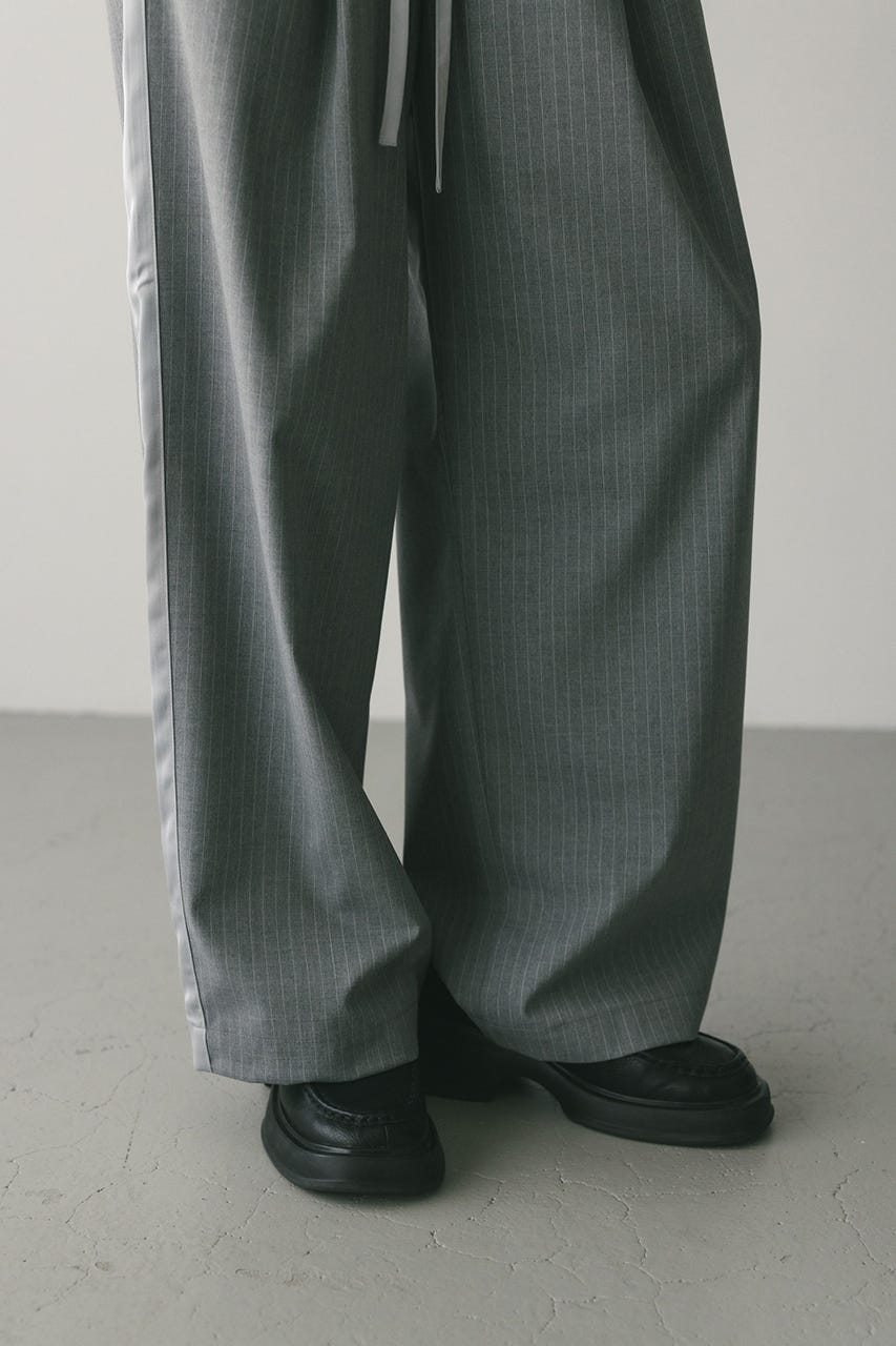 サイドラインストライプパンツ GRY M