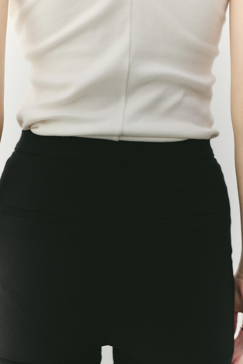 ハイストレッチカプリパンツ BLK S