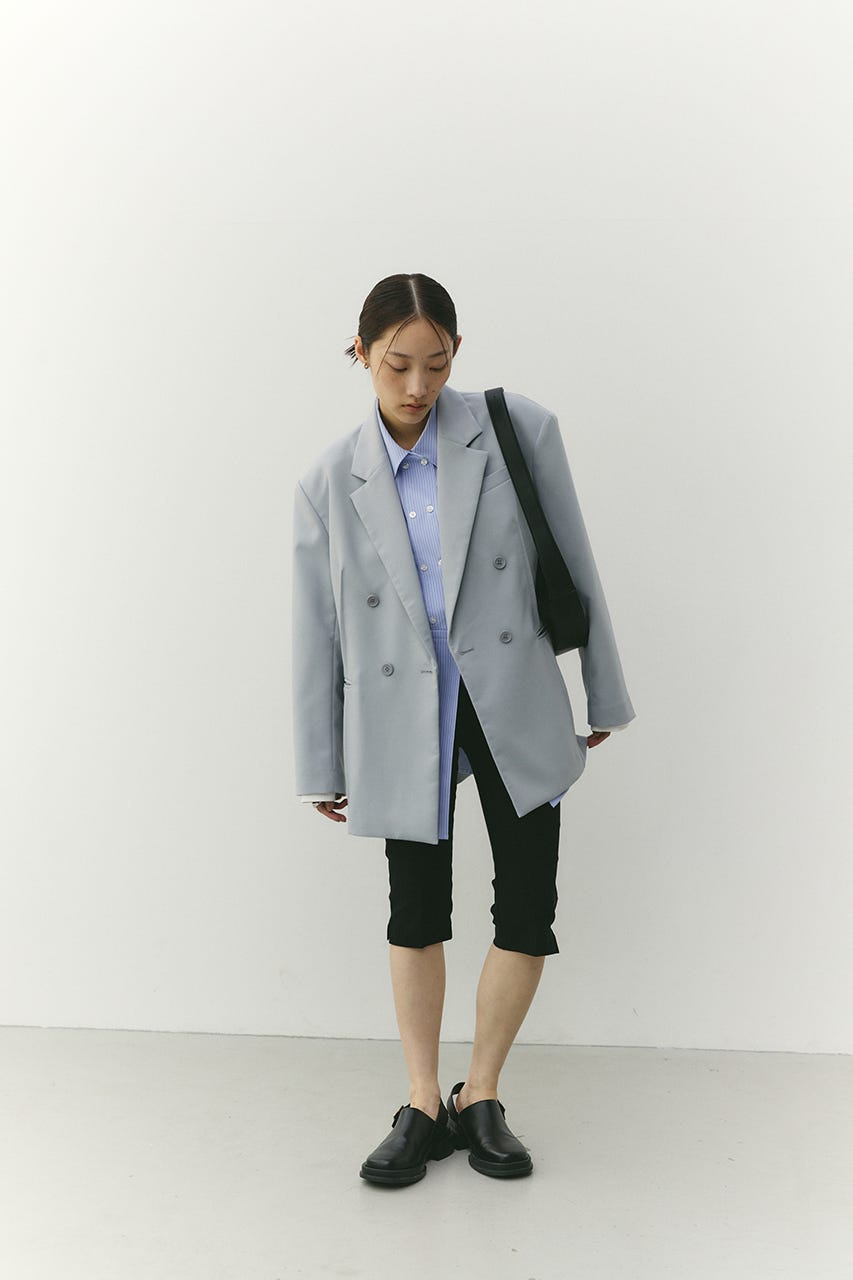 ハイストレッチカプリパンツ BLK S