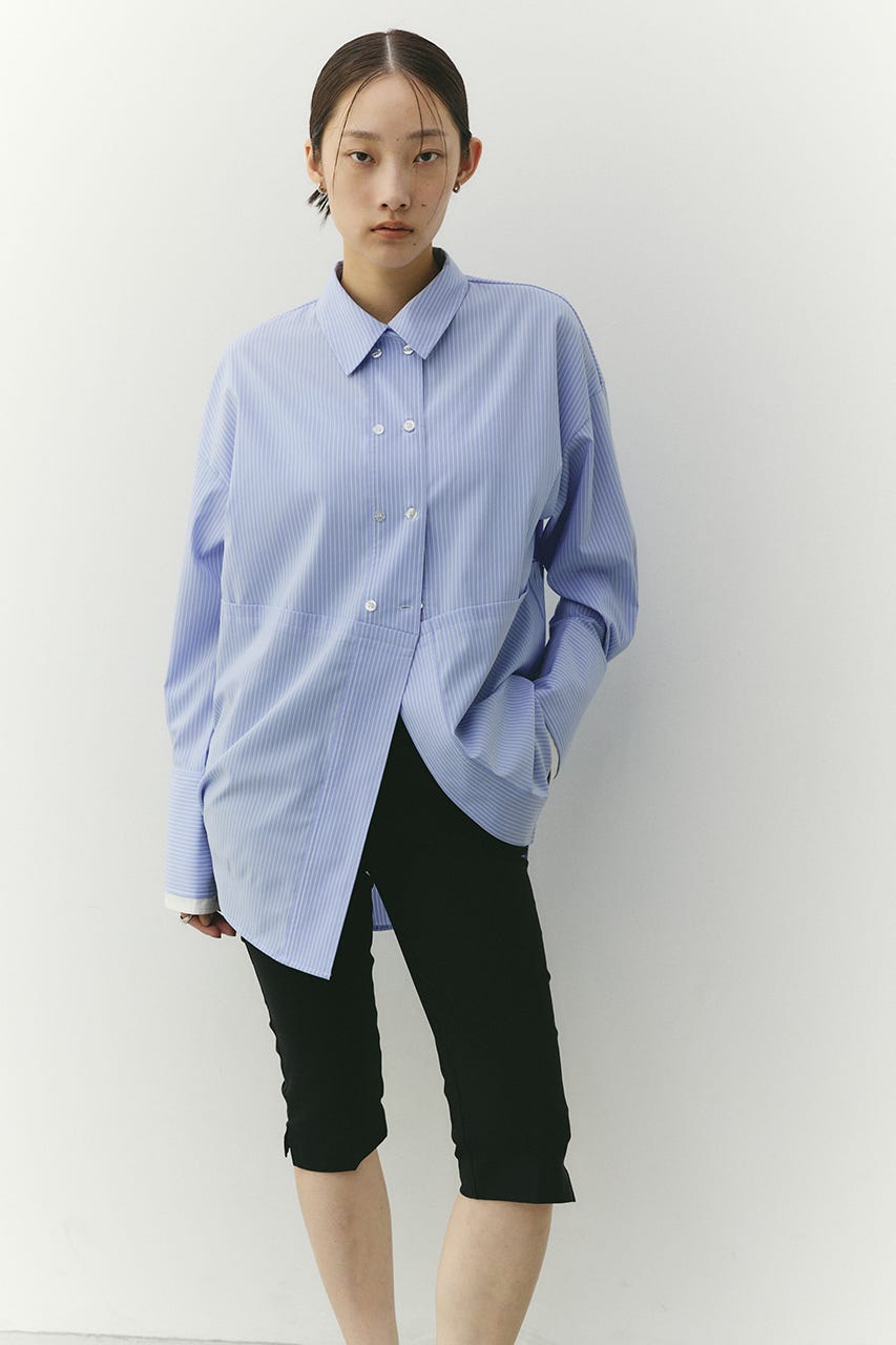 ハイストレッチカプリパンツ BLK S