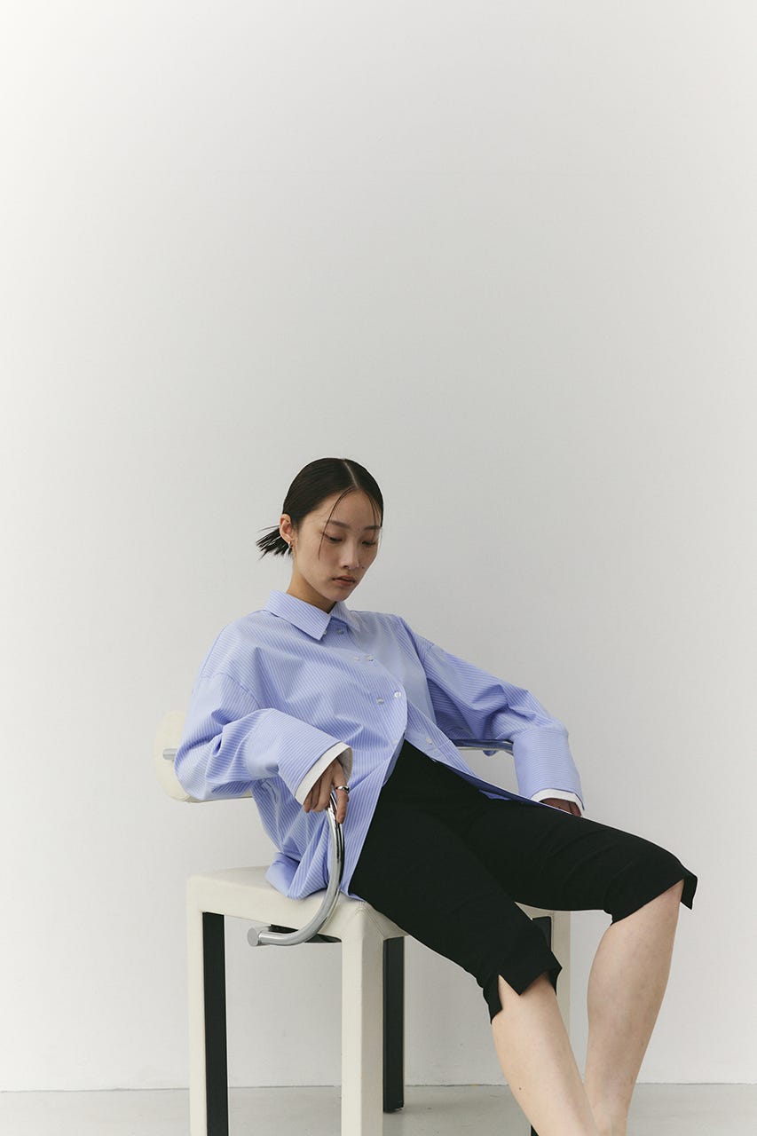 ハイストレッチカプリパンツ BLK S