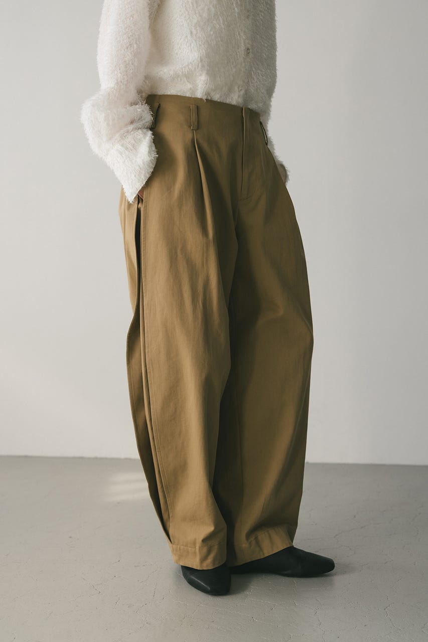 サイドタックフォルムパンツ BEG S