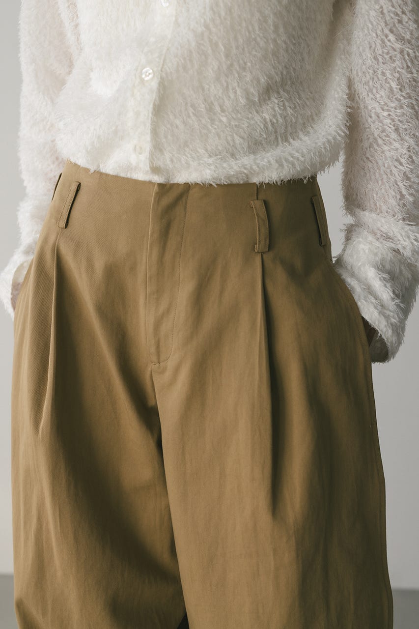 サイドタックフォルムパンツ BEG S