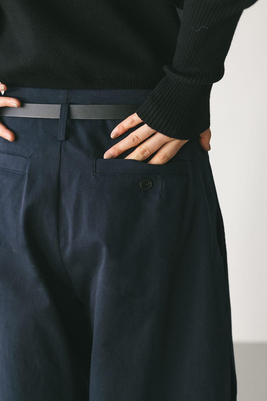 サイドタックフォルムパンツ NVY S