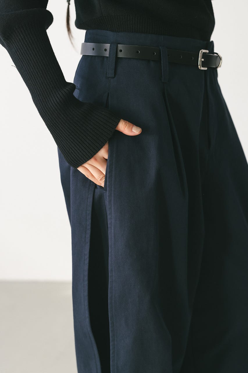 サイドタックフォルムパンツ NVY S