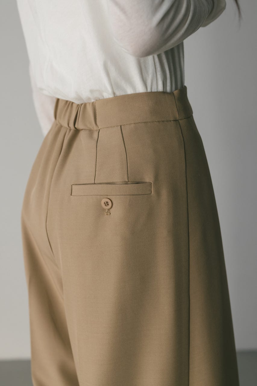 サイドラップワイドパンツ BEG M