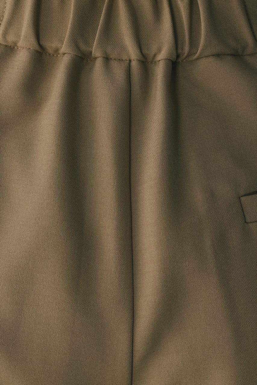 サイドラップワイドパンツ BEG M