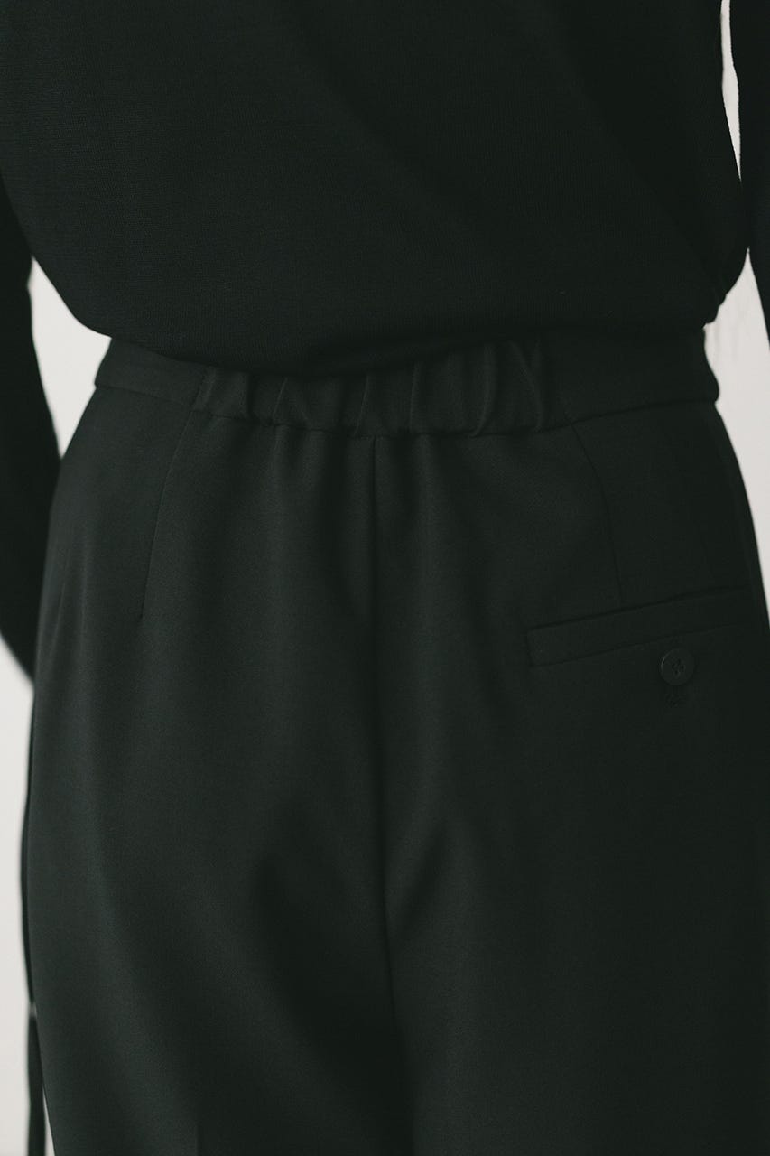 サイドラップワイドパンツ BLK M