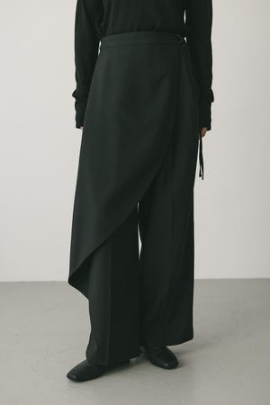 サイドラップワイドパンツ