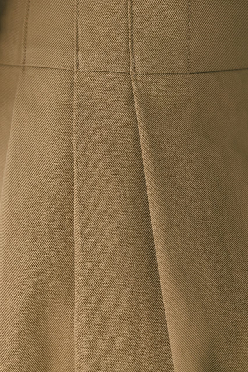 タックワイドミニスカート BEG S