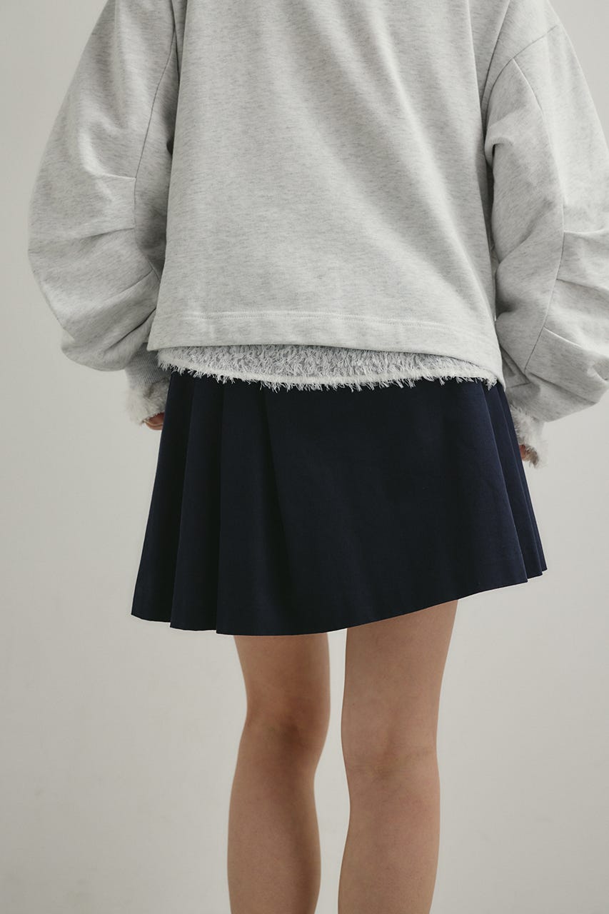 タックワイドミニスカート NVY M