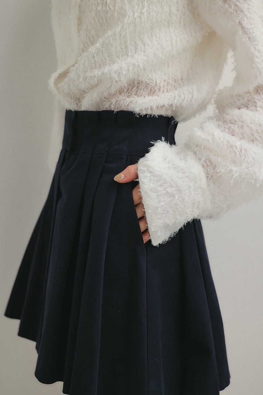 タックワイドミニスカート NVY M