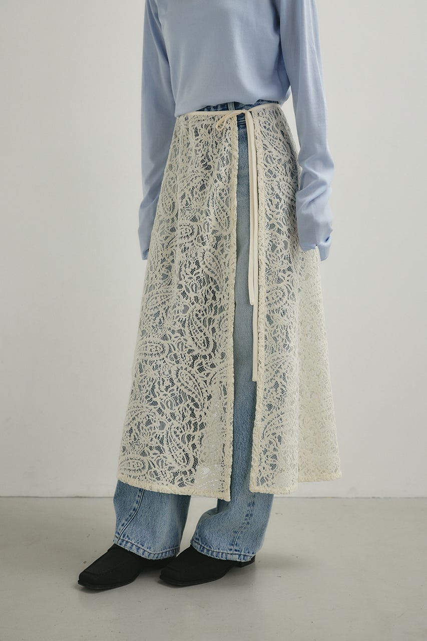 ニュアンスレースラップスカーフ IVOY FREE