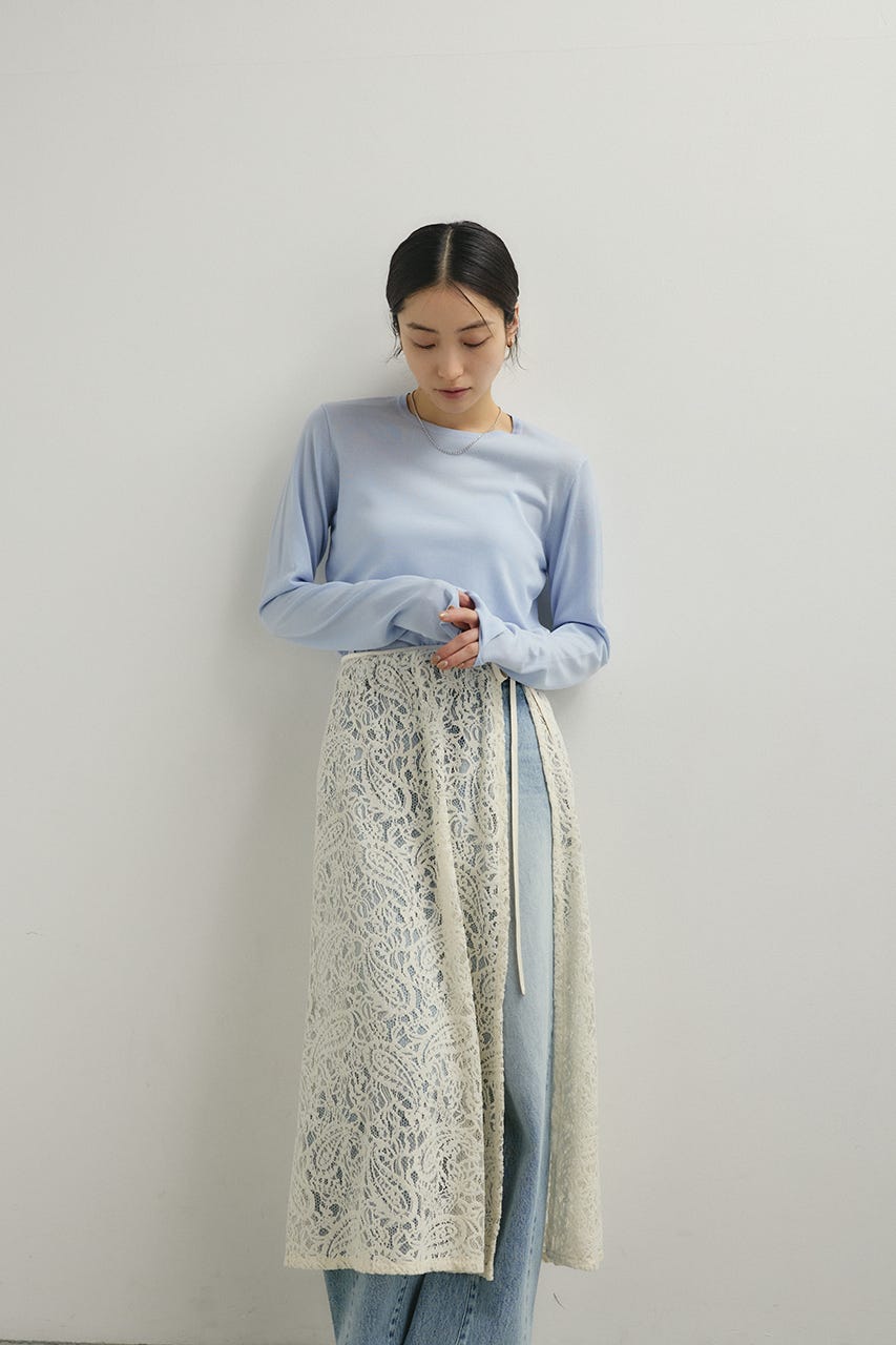 ニュアンスレースラップスカーフ IVOY FREE