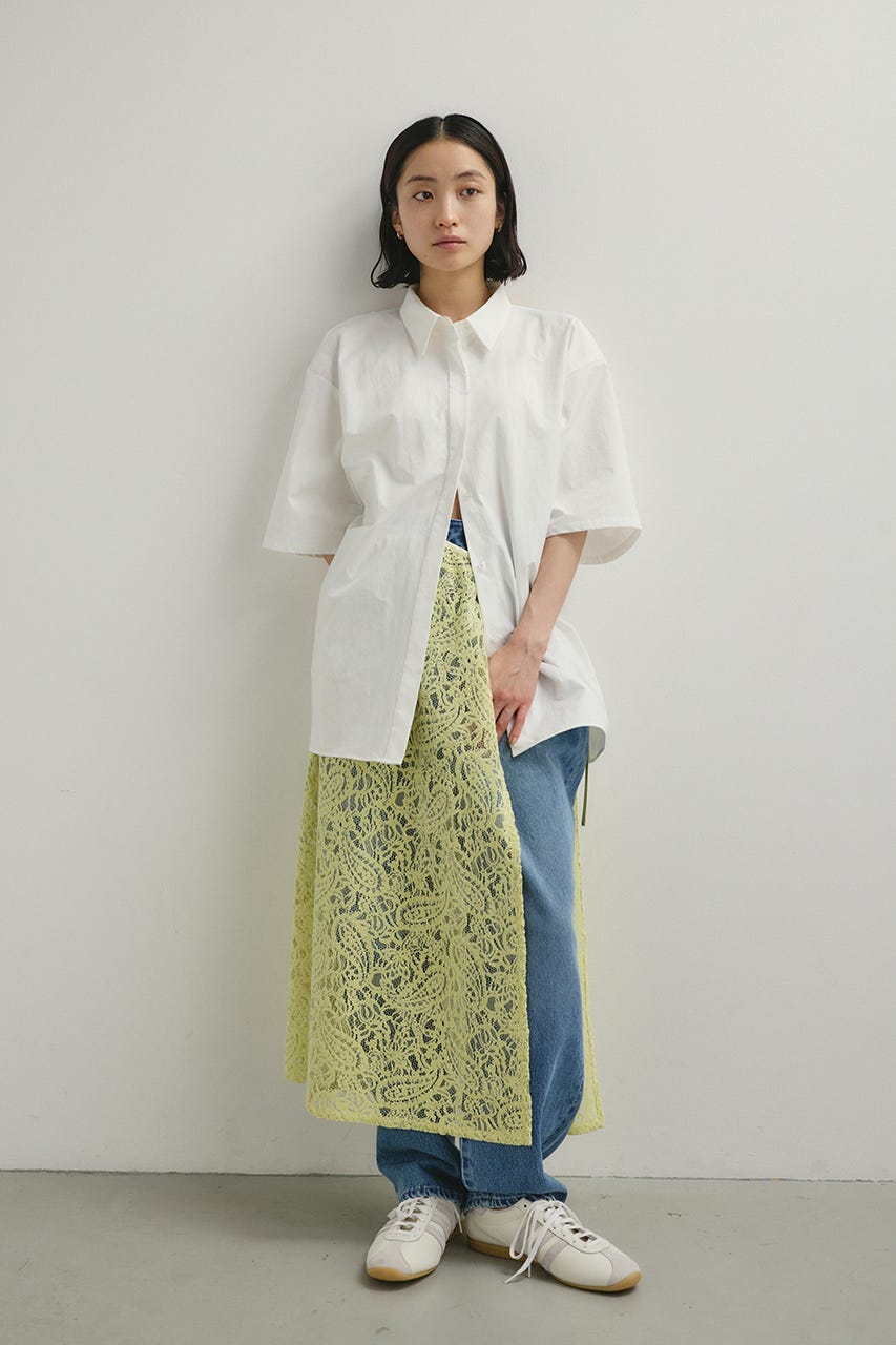 ニュアンスレースラップスカーフ L/GRN FREE