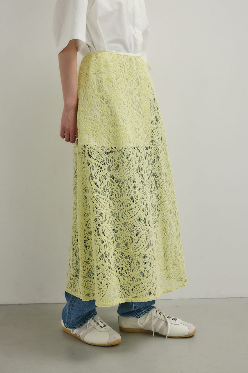 ニュアンスレースラップスカーフ L/GRN FREE