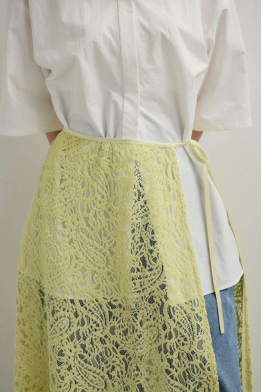 ニュアンスレースラップスカーフ L/GRN FREE