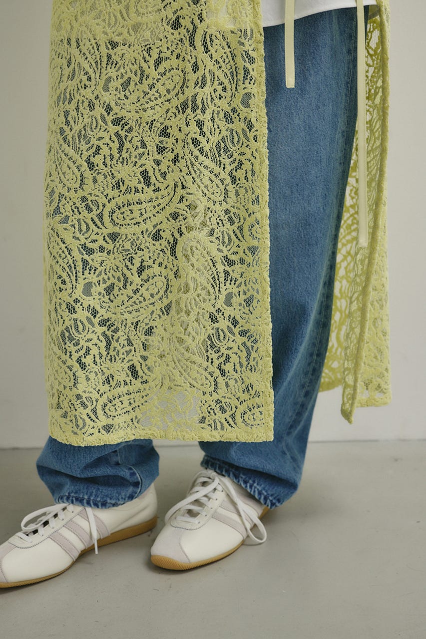 ニュアンスレースラップスカーフ L/GRN FREE