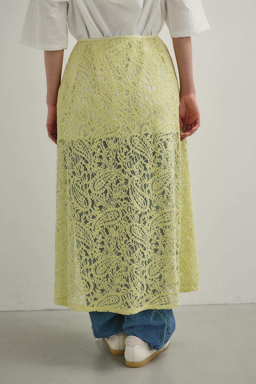 ニュアンスレースラップスカーフ L/GRN FREE