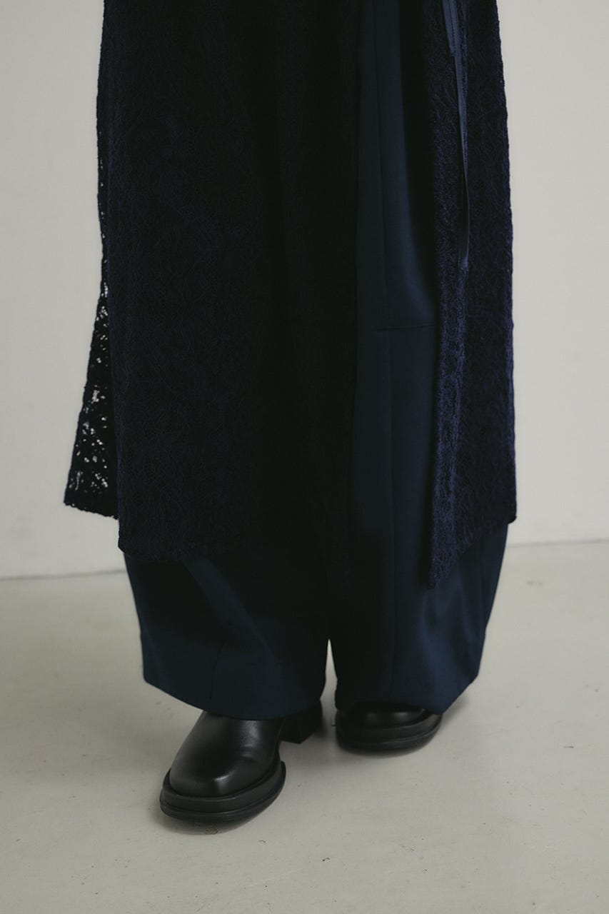 ニュアンスレースラップスカーフ NVY FREE