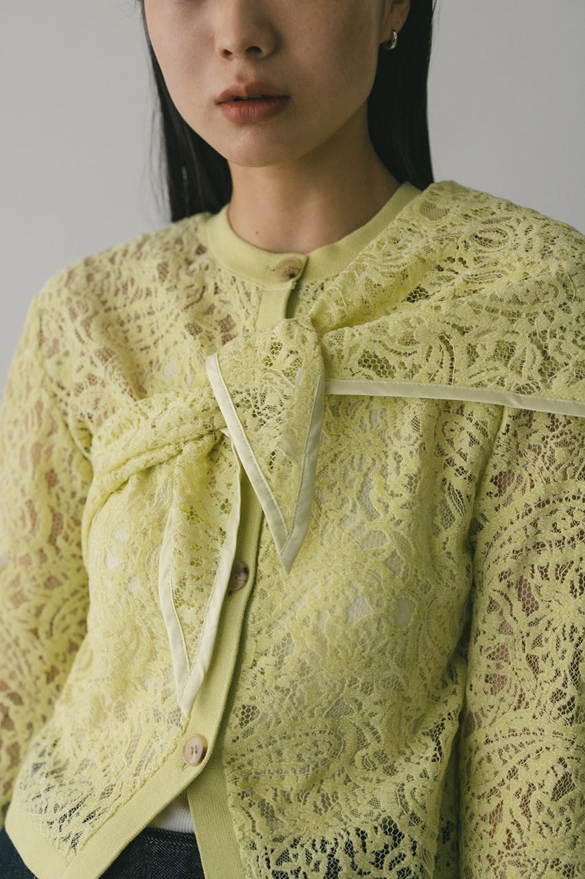 ニュアンスレーススカーフ L/GRN FREE