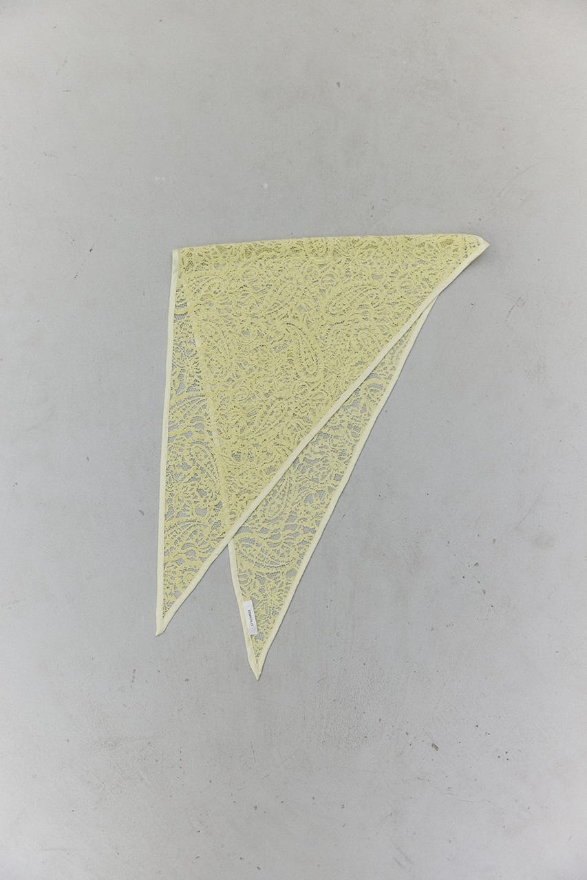 ニュアンスレーススカーフ L/GRN FREE