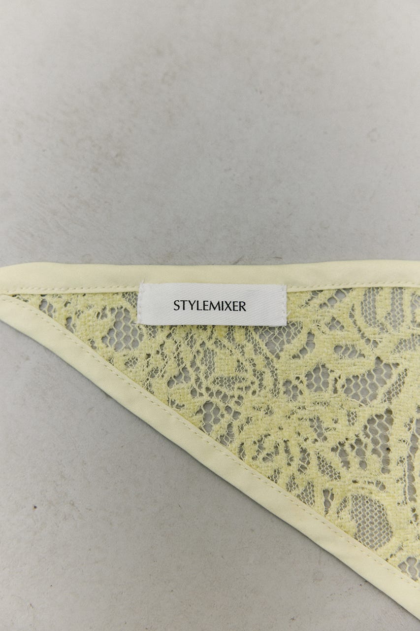 ニュアンスレーススカーフ L/GRN FREE