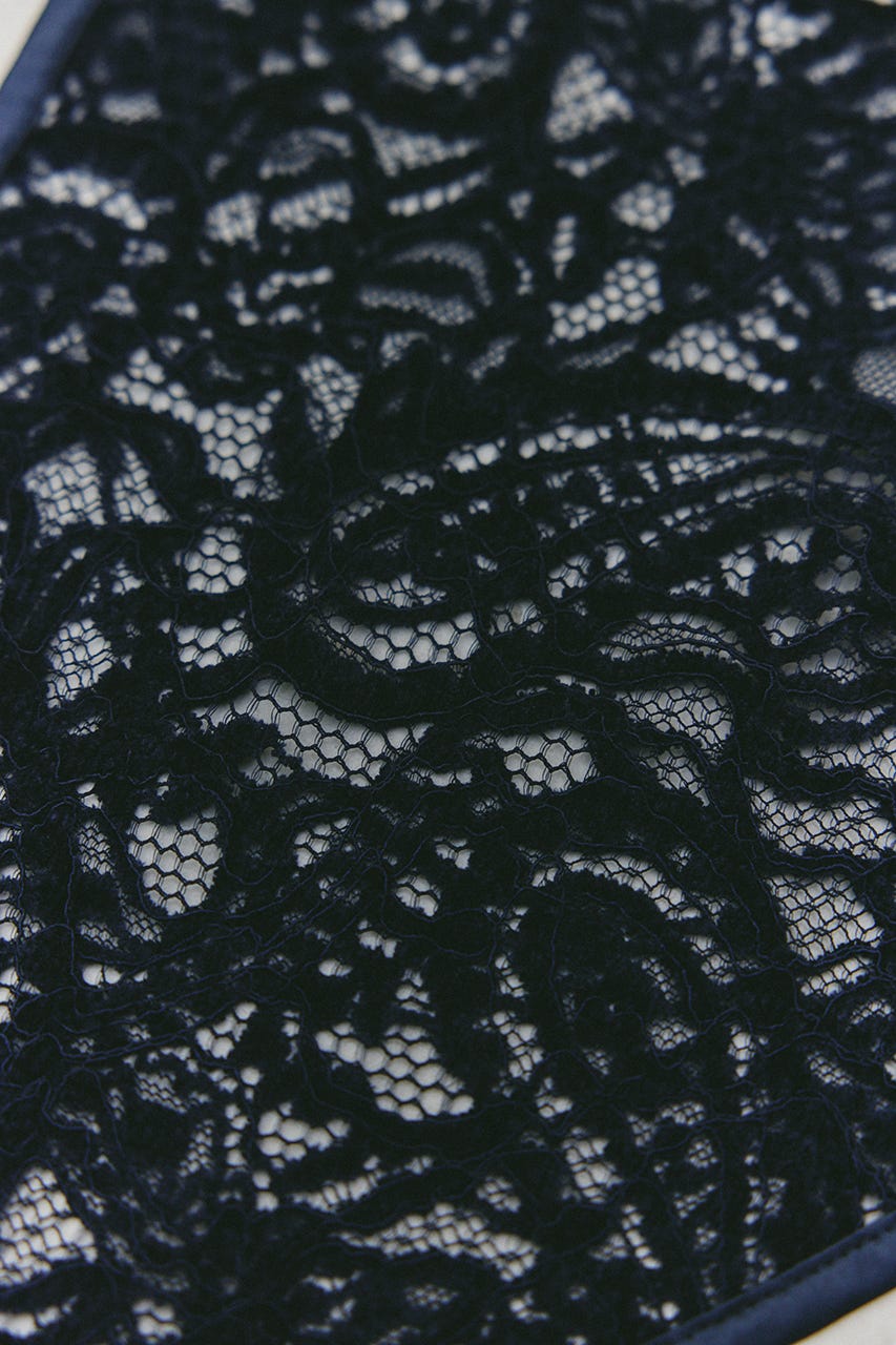 ニュアンスレーススカーフ NVY FREE