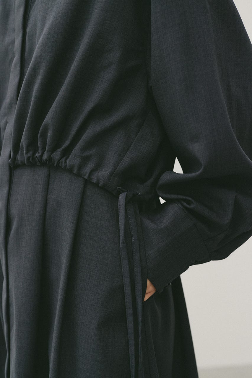 ヨークレイヤードシャツワンピース C.GRY S