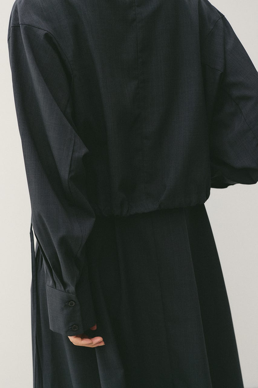 ヨークレイヤードシャツワンピース C.GRY S