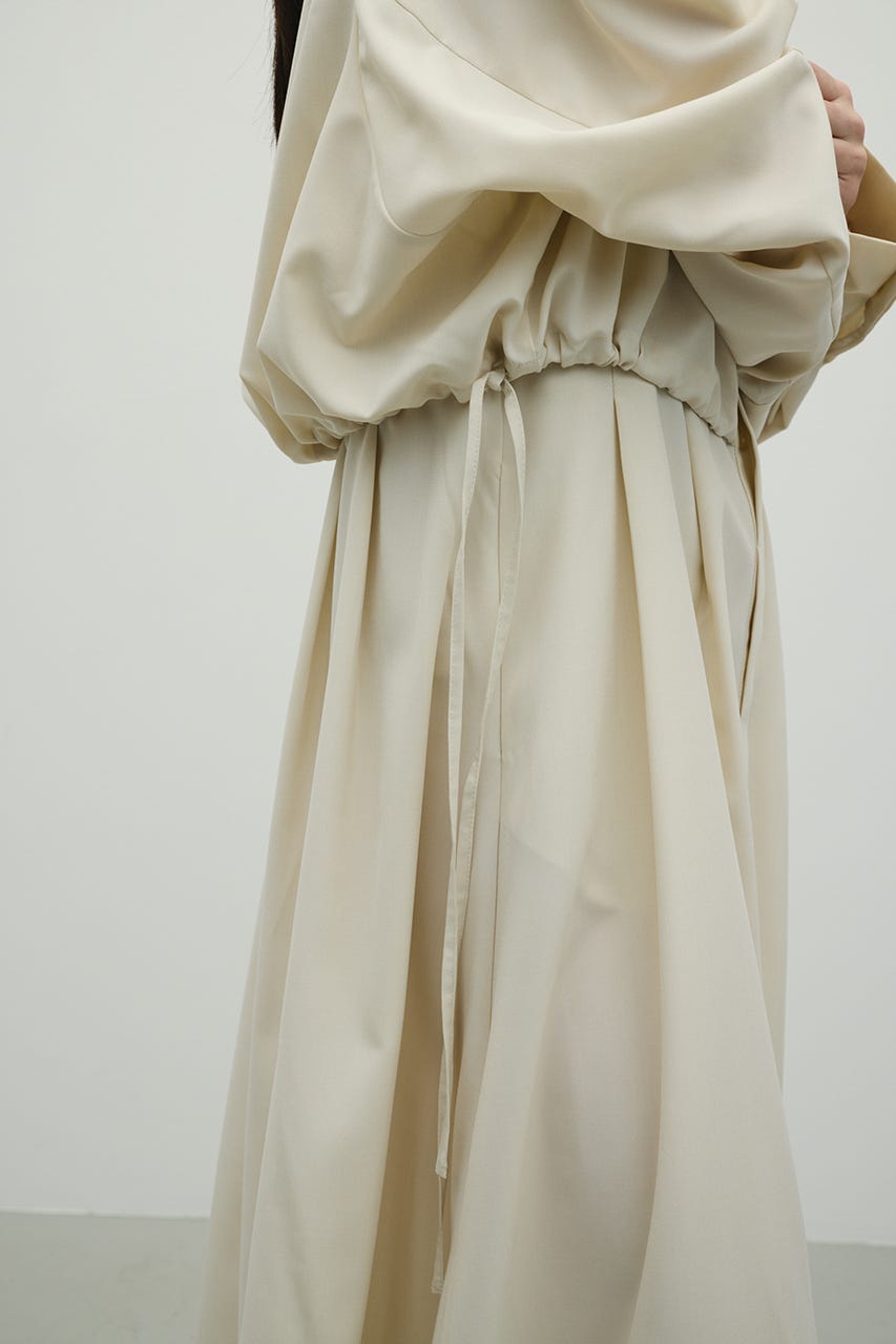 ヨークレイヤードシャツワンピース IVOY M