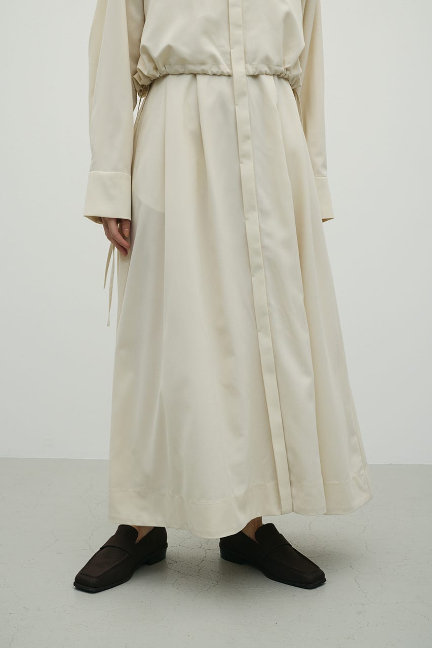 ヨークレイヤードシャツワンピース IVOY M