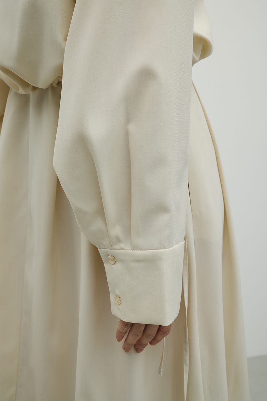 ヨークレイヤードシャツワンピース IVOY M