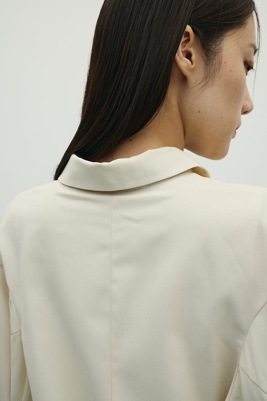 ヨークレイヤードシャツワンピース IVOY M