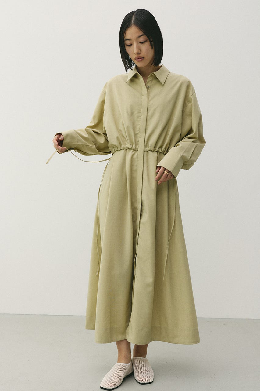 ヨークレイヤードシャツワンピース MINT M