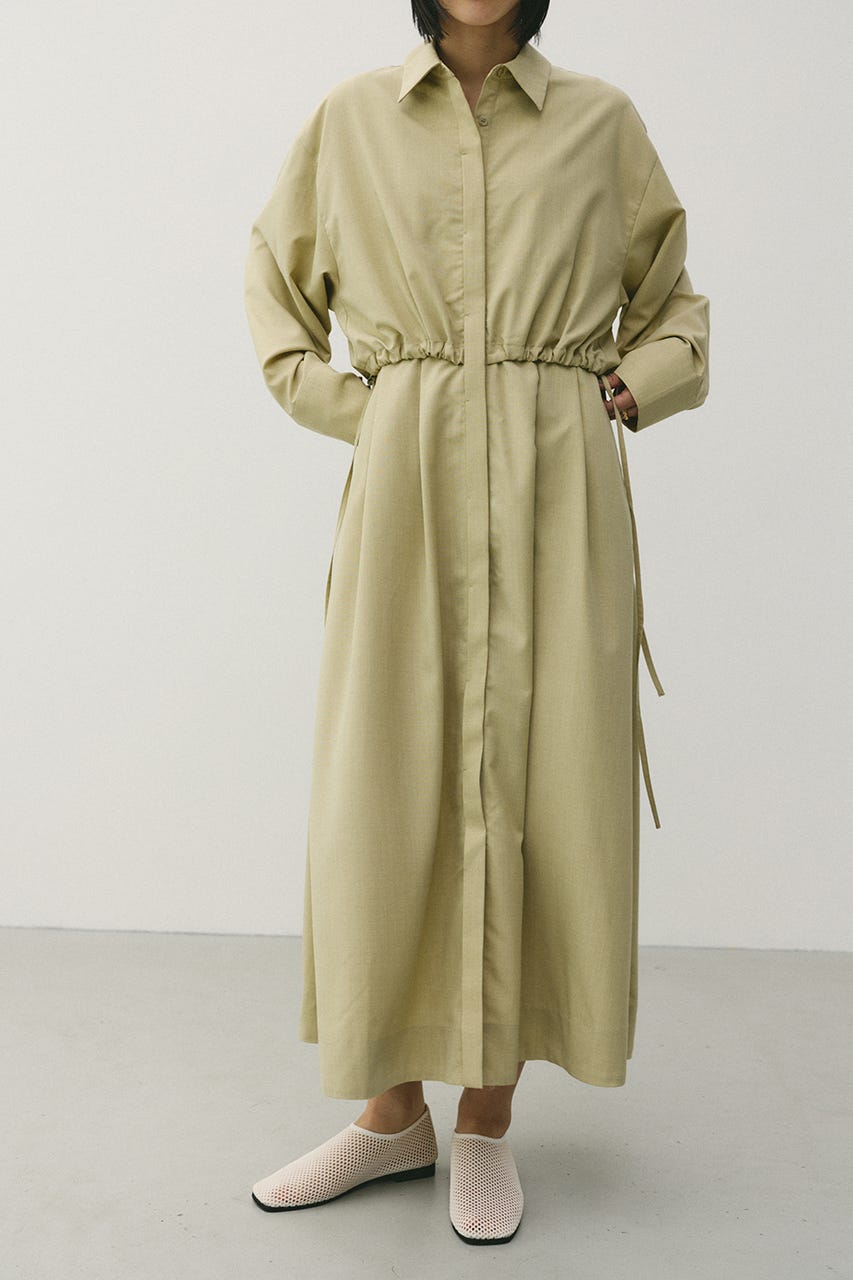 ヨークレイヤードシャツワンピース MINT M