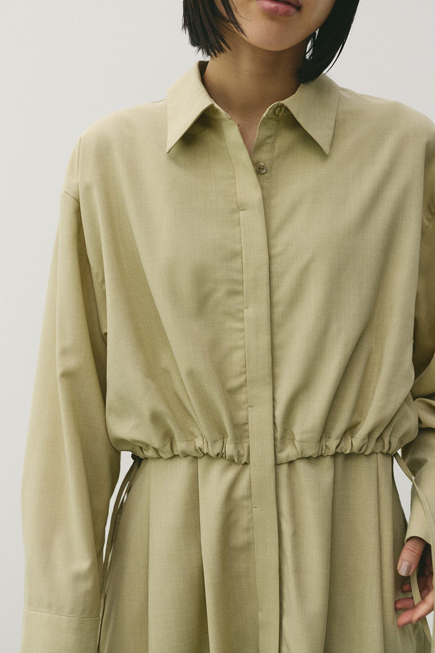 ヨークレイヤードシャツワンピース MINT M