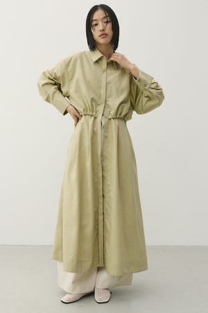 ヨークレイヤードシャツワンピース