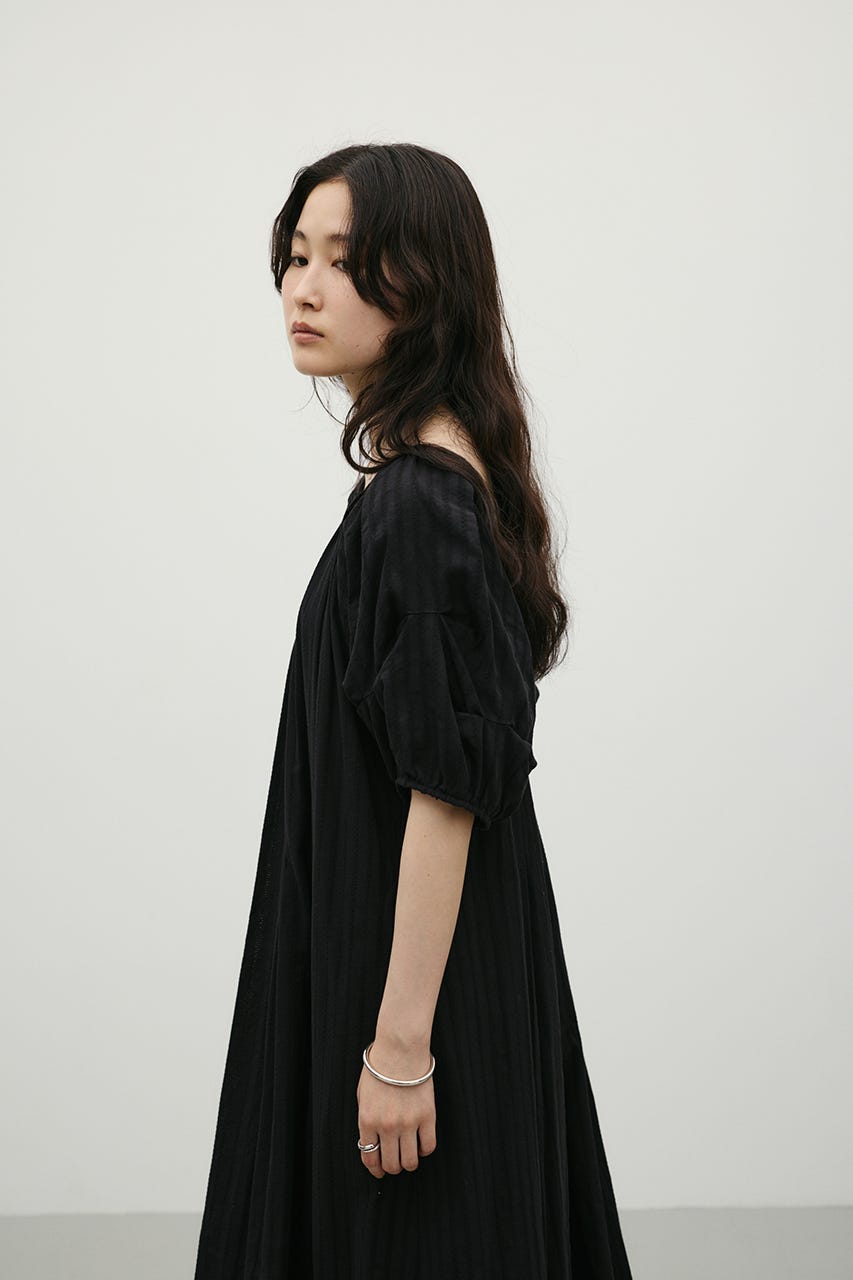STYLEMIXER | コットンストライプタックスリーブワンピース