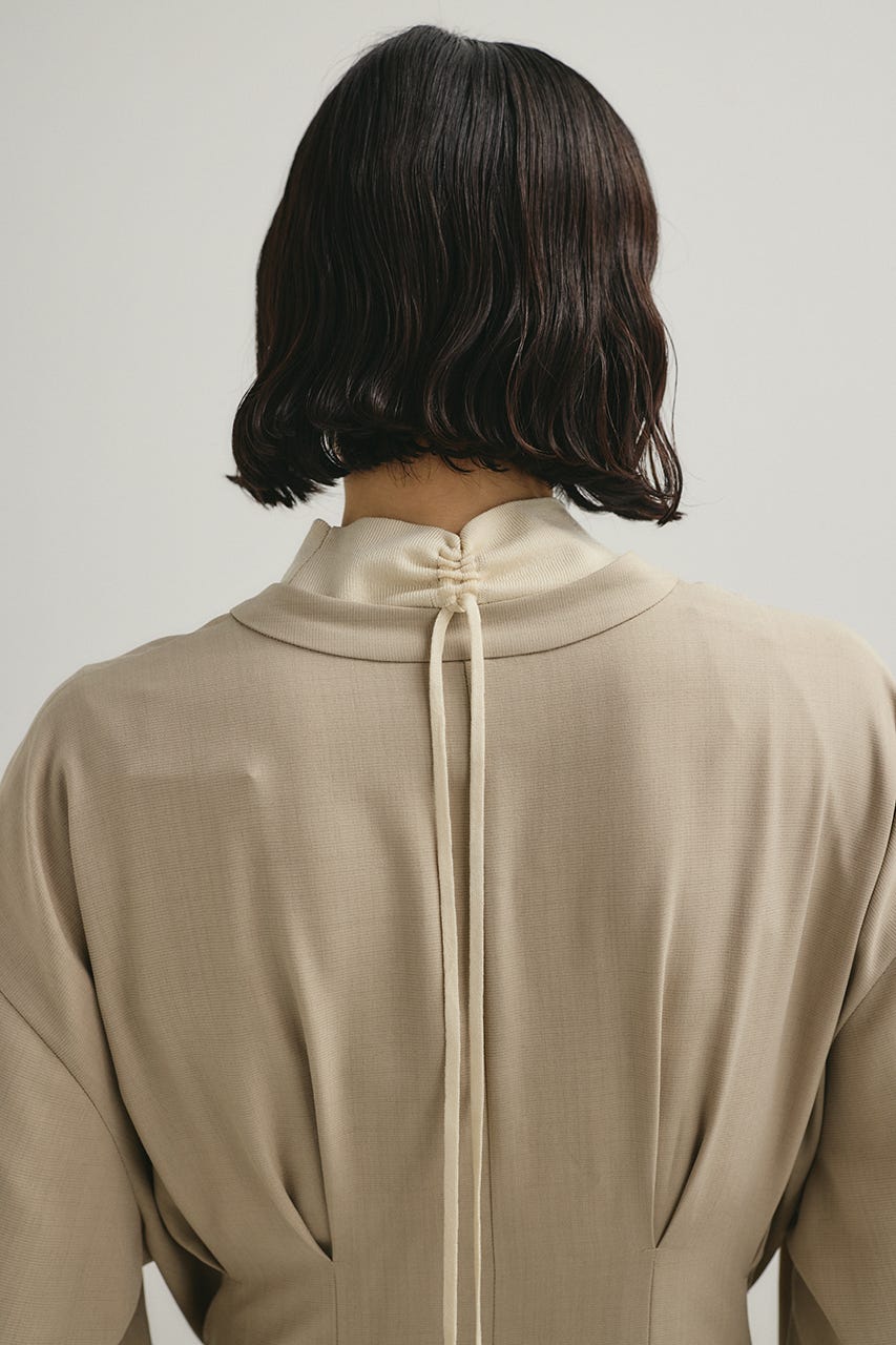 バックルベルトワンピース L/BEG M