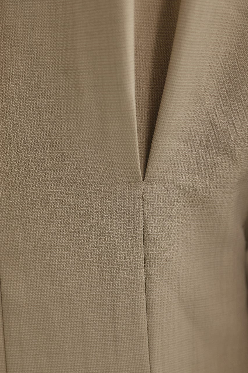 バックルベルトワンピース L/BEG M