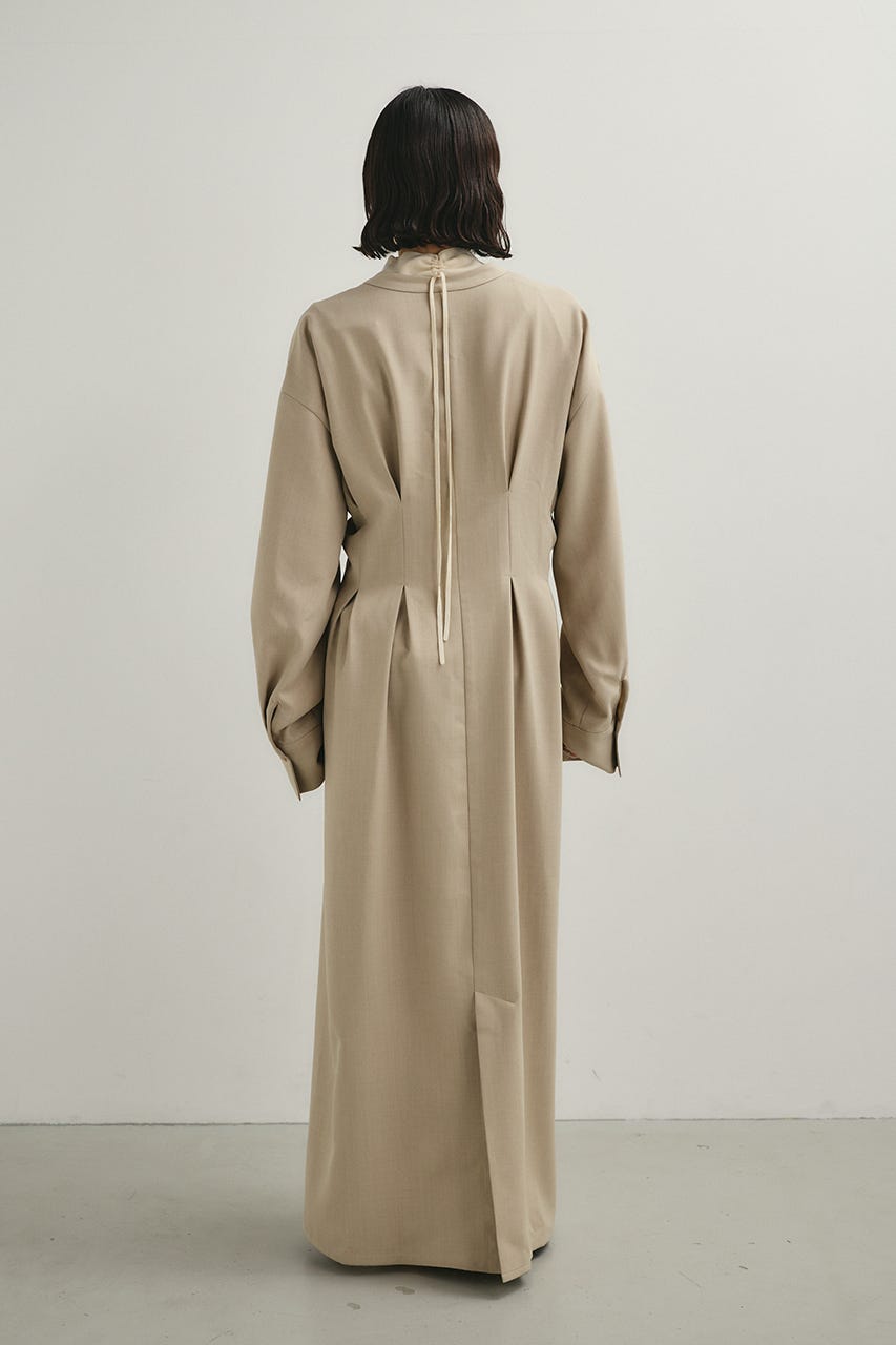 バックルベルトワンピース L/BEG M