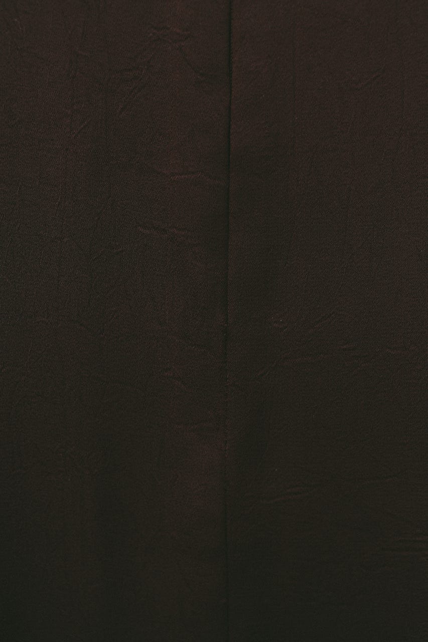 サテンストリングキャミワンピース BRN M