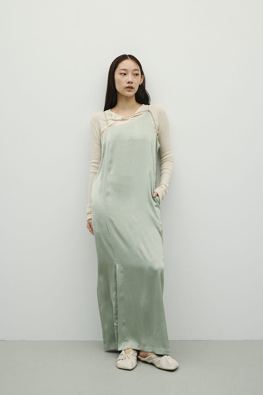 サテンストリングキャミワンピース MINT S
