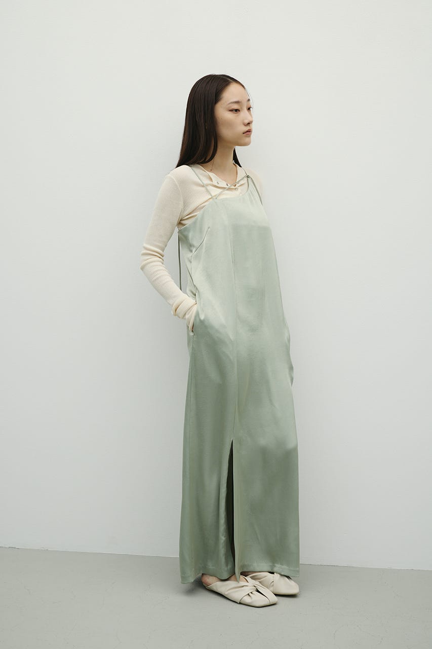サテンストリングキャミワンピース MINT S