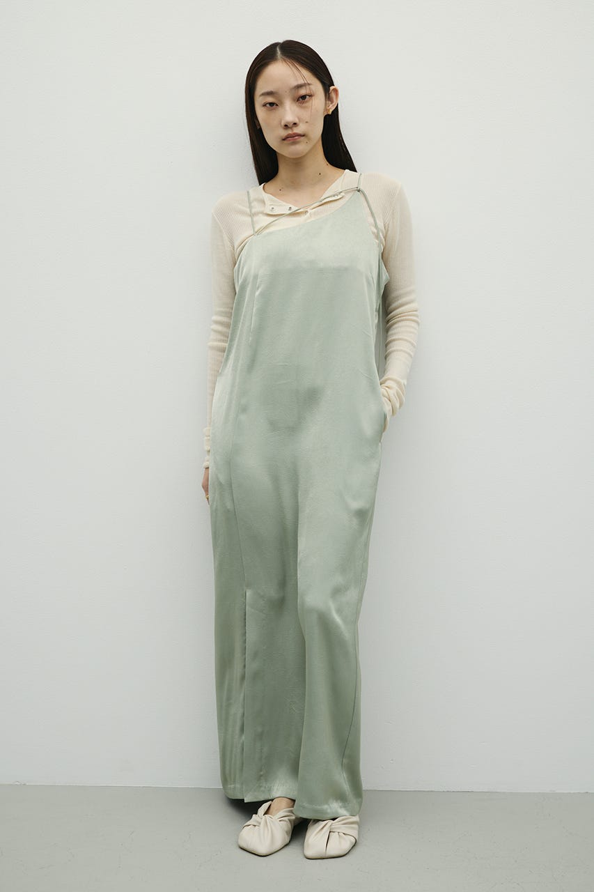 サテンストリングキャミワンピース MINT S