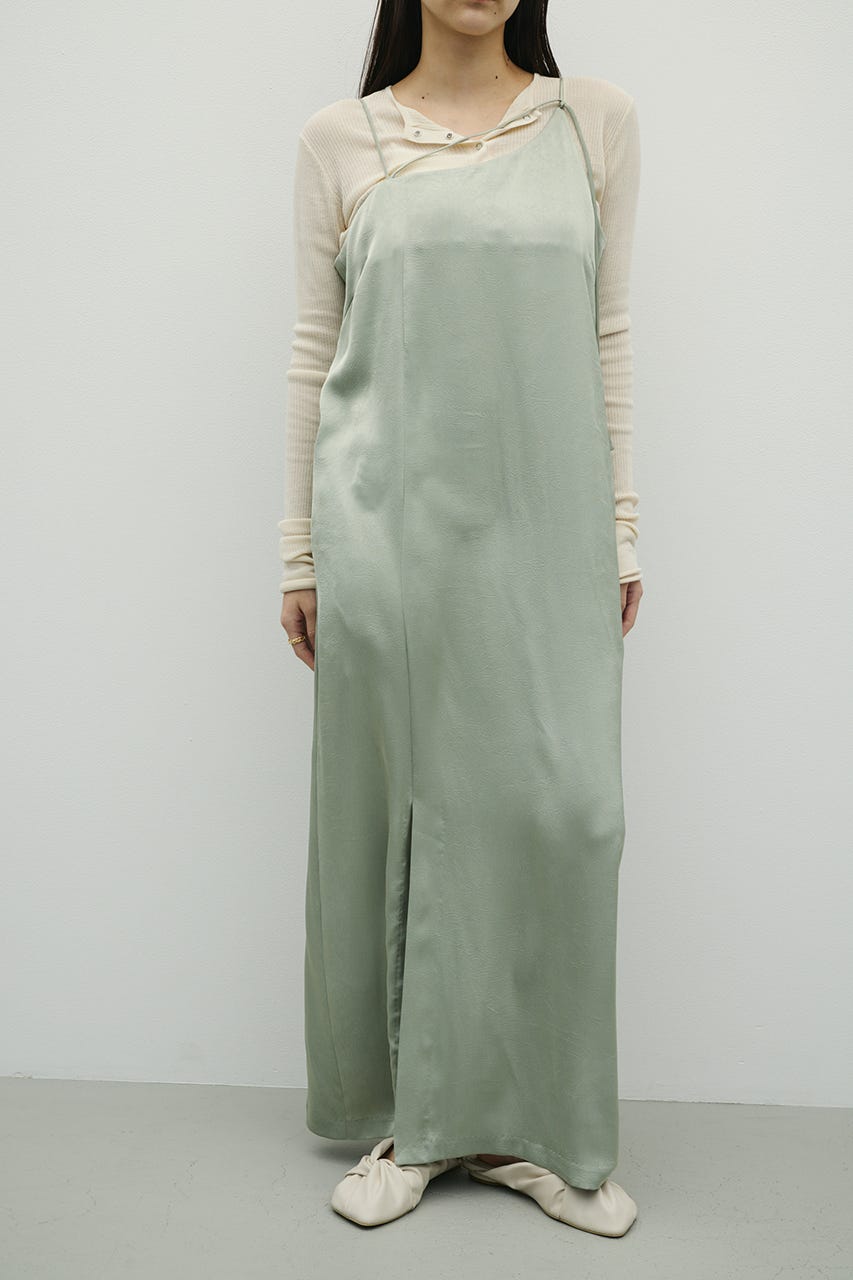 サテンストリングキャミワンピース MINT S