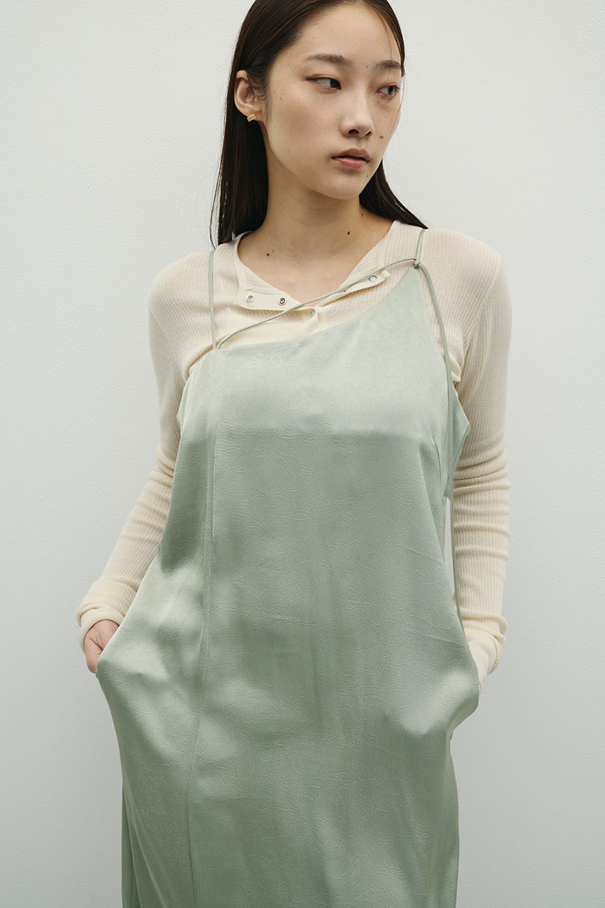 サテンストリングキャミワンピース MINT S