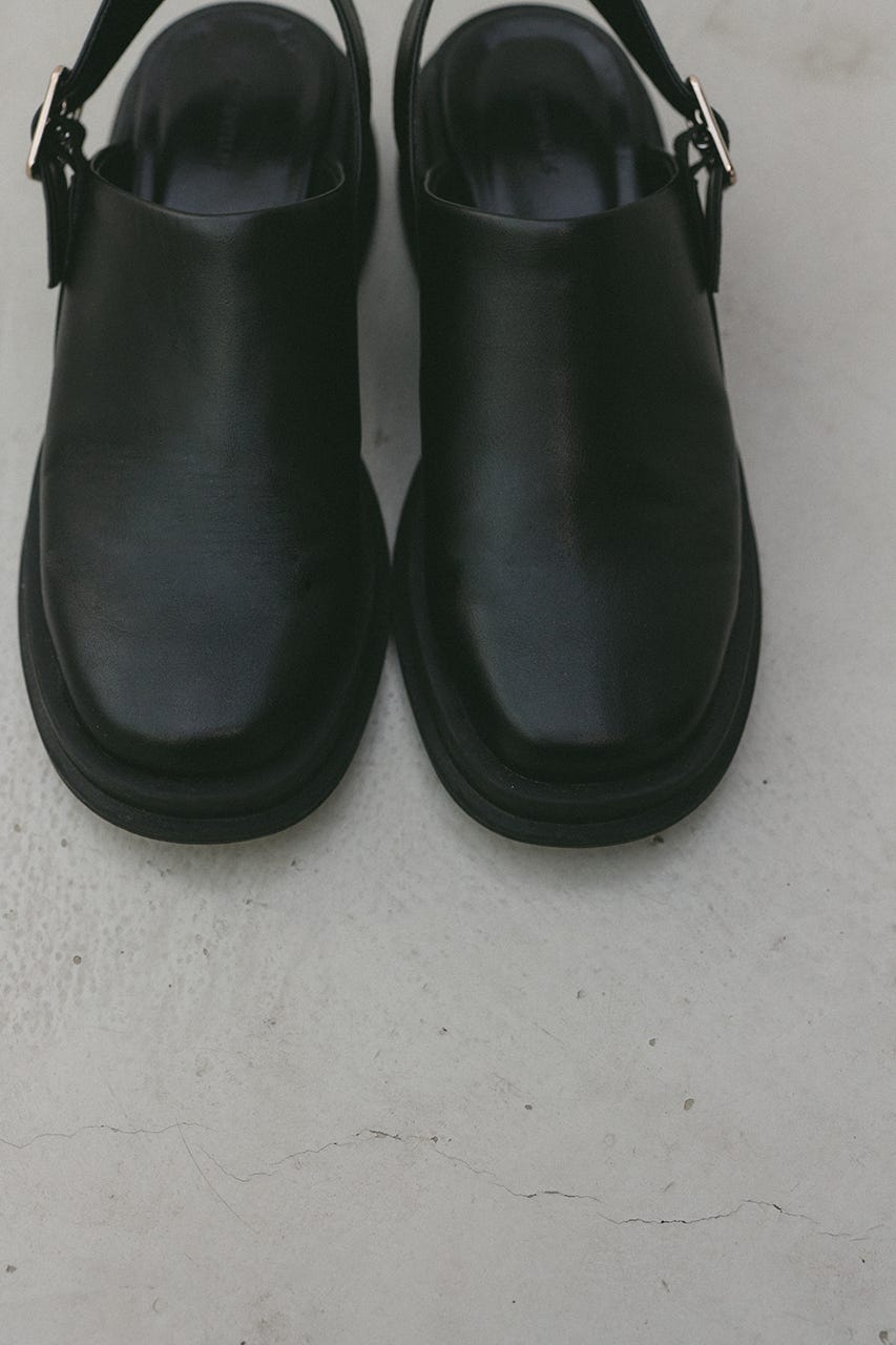 クロッグサンダル BLK S