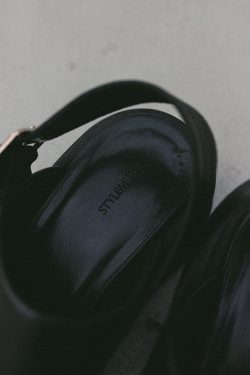 クロッグサンダル BLK S